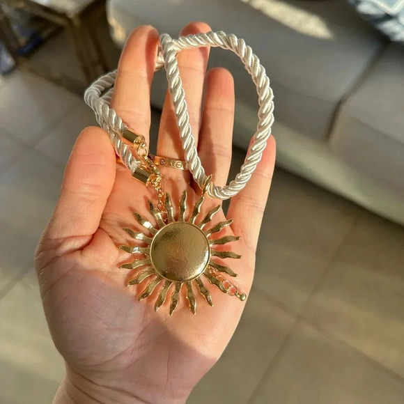 Zara Golden Sun Cord Necklace Tik Tok Famous - Picture 5 of 6